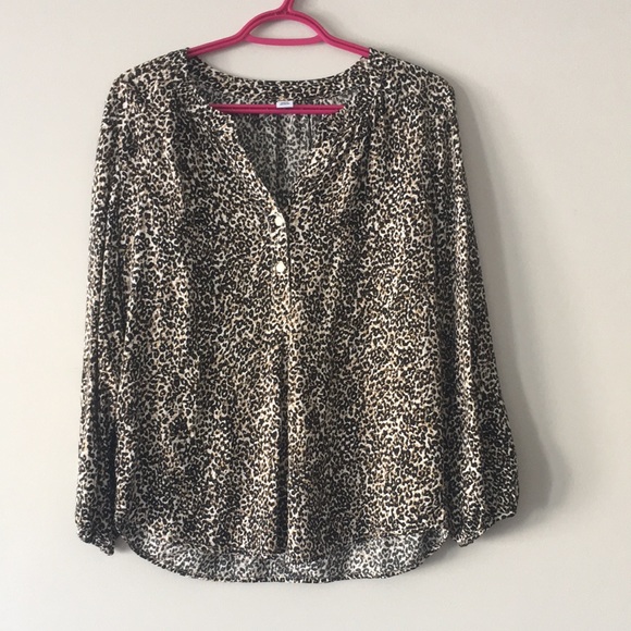 Cheetah Print Blouse - Picture 1 of 4